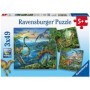 Puzzle Farmecul Dinozaurilor, 3X49 Piese Ravensburger - 2